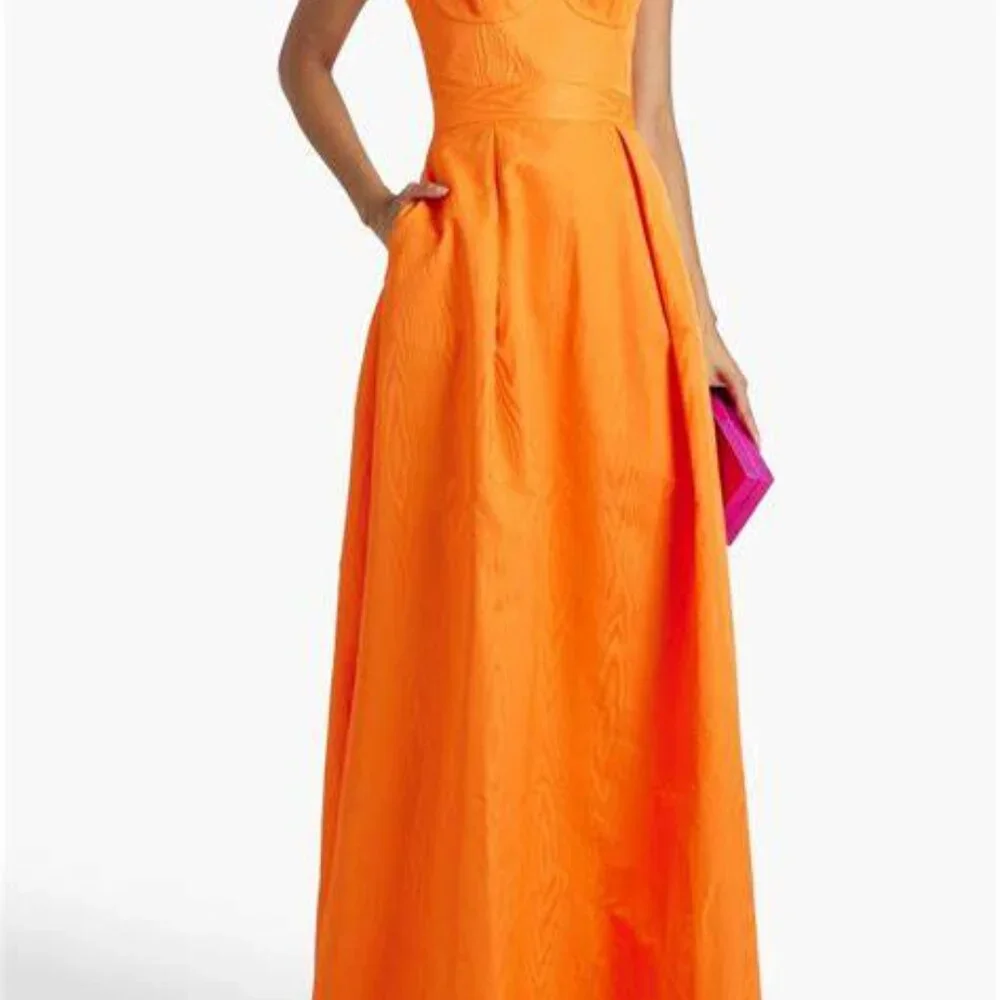 Rebecca Vallance Carmelita Gown Orange - Picture 3 of 4